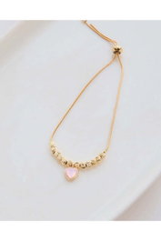 Heliophilia Silver Pulsera de Latón y Circonio en Dorado